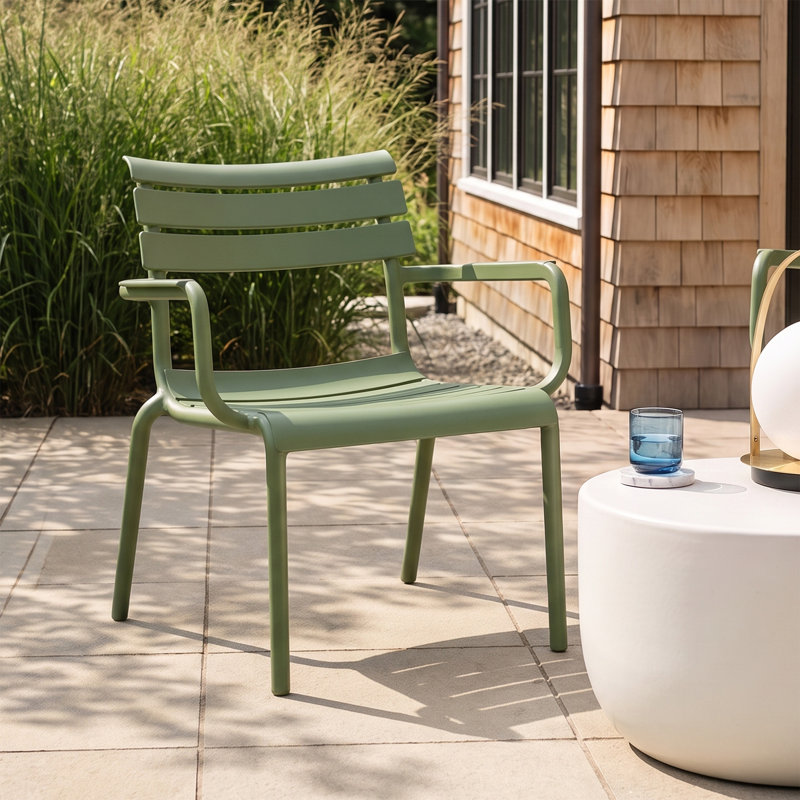 Ruta Paris Outdoor Club Chair, Olive Green