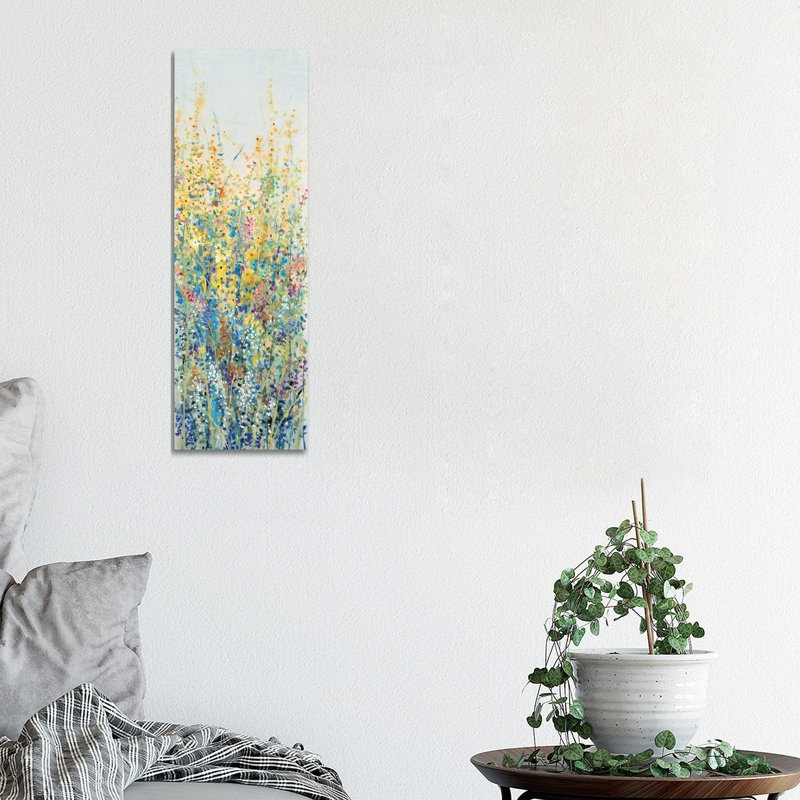 Wildflower Panel III by Timothy O' Toole - Wrapped Canvas Panoramic Painting, 30.48 cm H x 91.44 cm W x 1.91 cm D