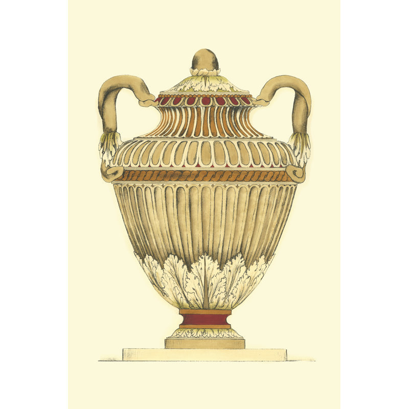 Neutral Urn Sketch I (JR) by Jennifer Goldberger - Wrapped Canvas Art Print, 76cm H x 51cm W