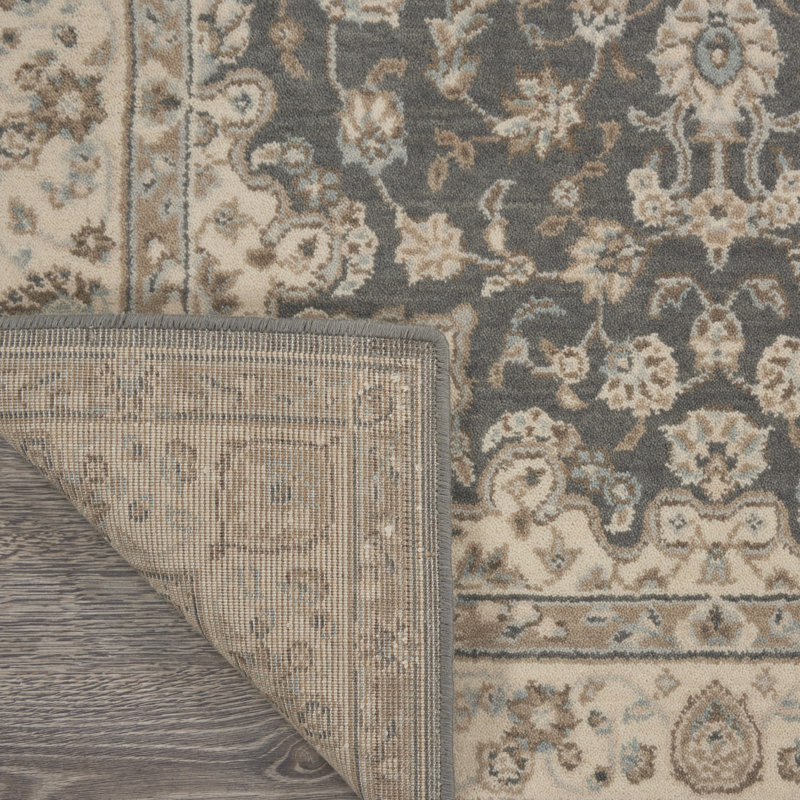 Tapis ivoire en laine Crownover, Tapis de couloir 2 pi 6 po x 8 pi