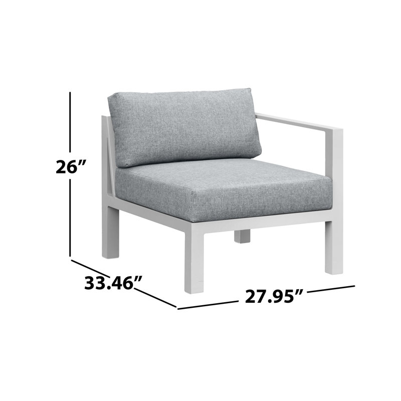Nash Outdoor Seating Set, Buff, 6-PC