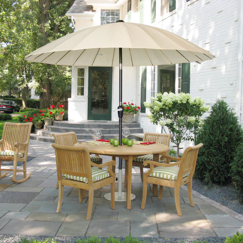 250cm Tilt Balcony Parasol, Cream