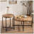 2 Piece Round Coffee Table Set