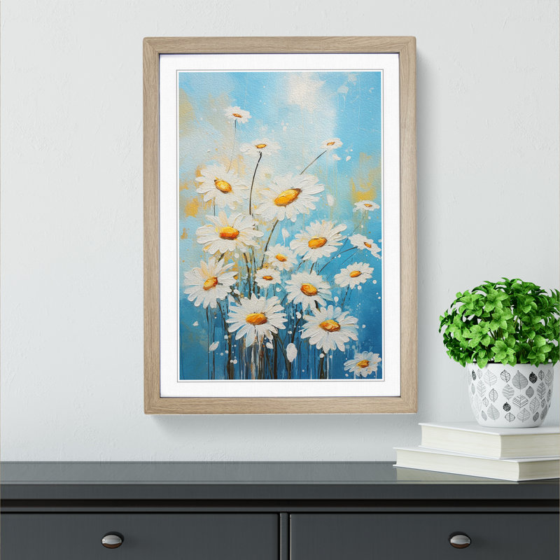 Single Picture Frame Print on Wood, Oak Framed, 64cm H x 46cm W