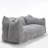 Chenille Bean Bag 2-Seat Sofa-654147570