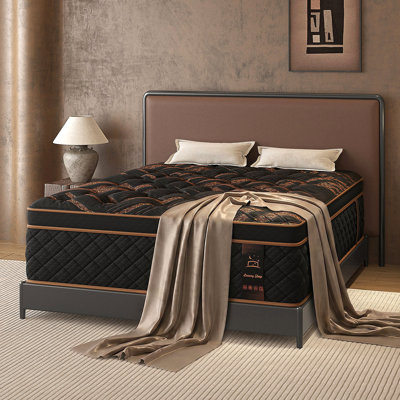 14'' Medium Hybrid Mattress with Cooling Gel Memory Foam & Pocket Coils Mattress In A Box