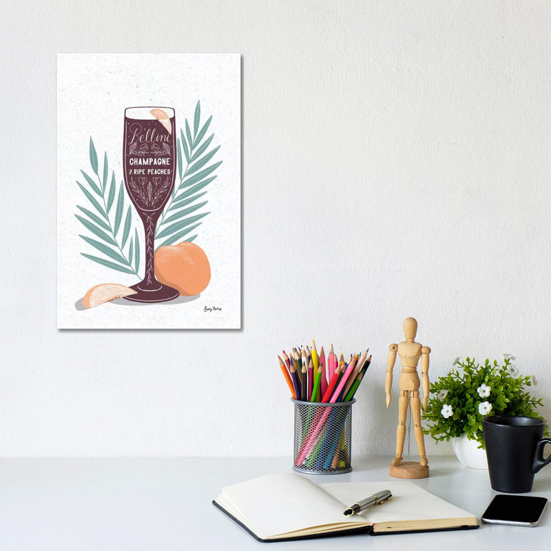 Fruity Cocktails I by Becky Thorns - Wrapped Canvas Print, 20.32 cm H x 30.48 cm W