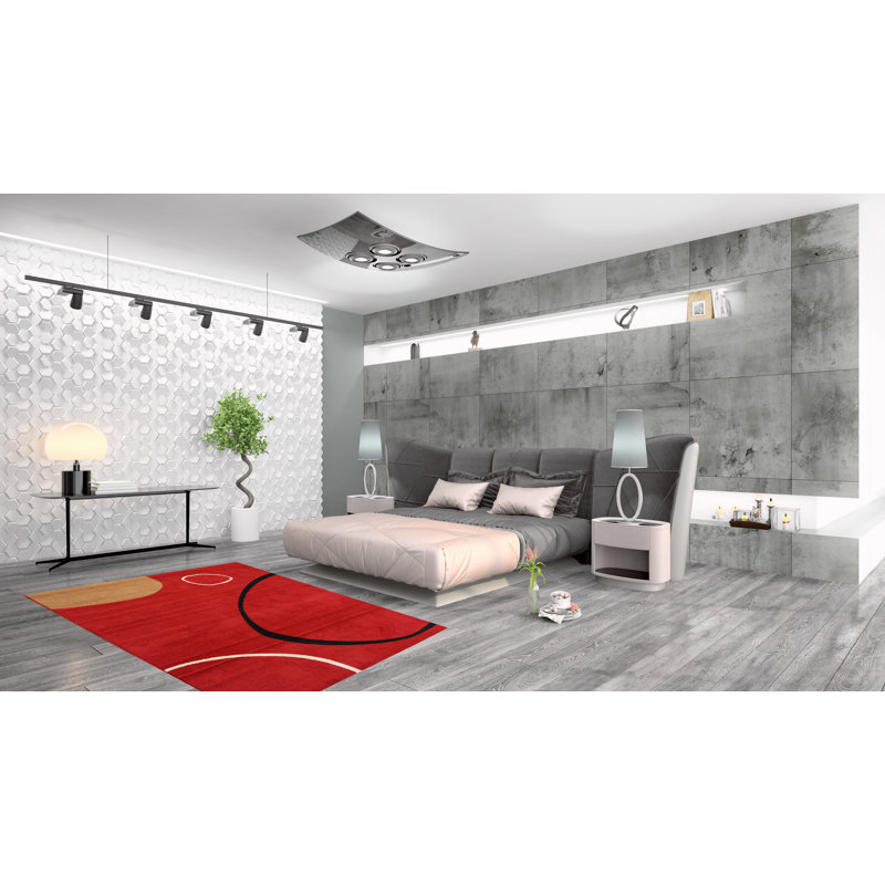 Tapis orange tissé à la machine Adilet, Tapis de couloir 2 pi x 7 pi 2 po
