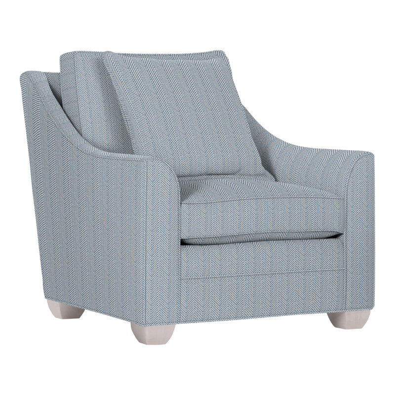Chaise 37,5 po Nicholas, Gris tourterelle, Perigold Posh Sky