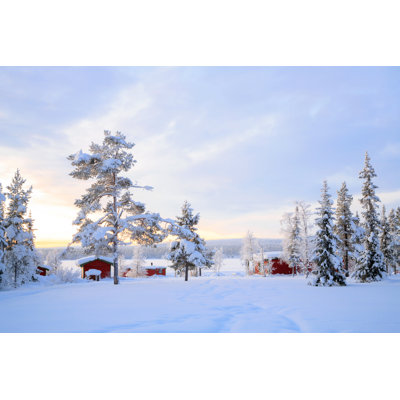 Laponie hivernale - Photographie sur toile tendue