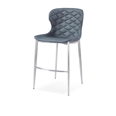 Albert Upholstered Counter Stool with Metal Frame