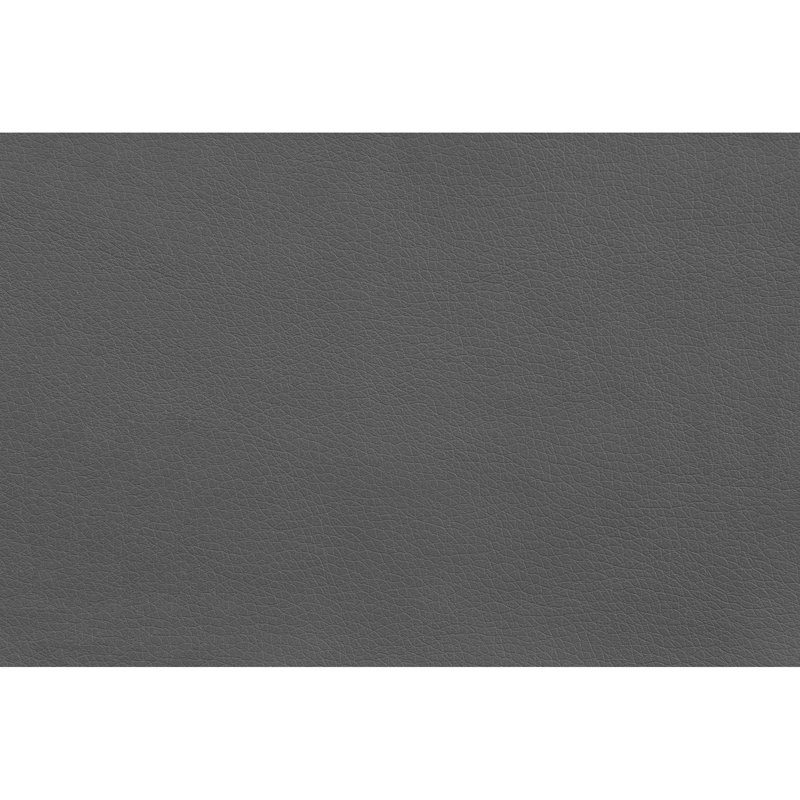 Chaise de bureau debout en similicuir gris, chaise de bureau contemporaine robuste en métal noir, support