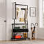 Iron Freestanding 3 - Hook Coat Rack-390321883