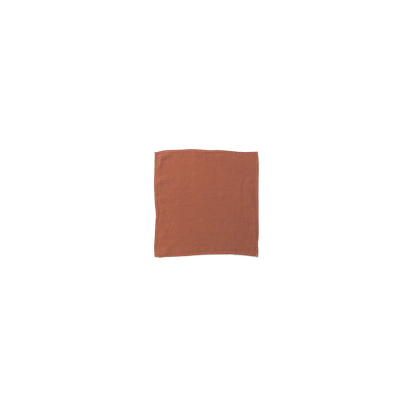 Simple Linen Napkin - Set Of 4, Terracotta