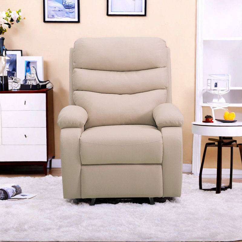 Fauteuil inclinable et pivotant en similicuir Sylvian, Kaki