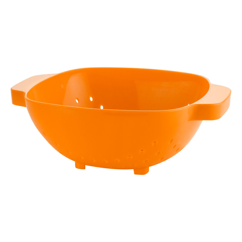 Belfry Kitchen Creekside Plastic Colander, Orange