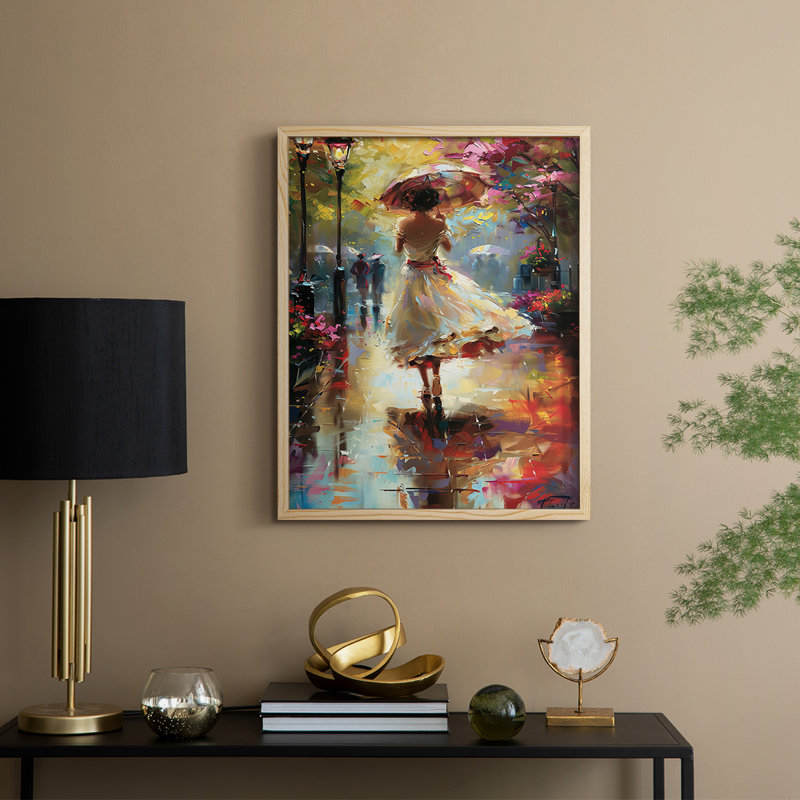 WOMEN Series DCCCXII Framed Print - Solid Wood, Natural, 30" H x 24" W
