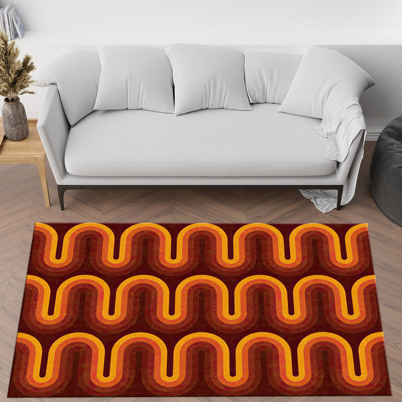 Chic Non-Woven Thin Printed Rug with Intricate Floral Design and Vibrant Color Palette Perfect for Modern and Traditional Home Decor