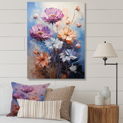Cornflowers mauve Expression - impressions sur toile