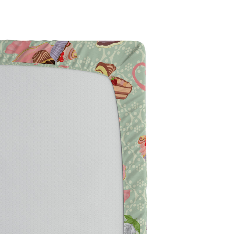 Microfiber Polka Dots Fitted Sheet, Full Fitted Sheet