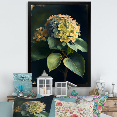 «Blooming Retro Hydrangena I», reproduction sur toile