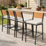 Tabouret de bar en métal avec coussin 28,5 po