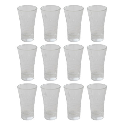 Ensemble de verres à liqueur gravés