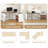 61'' Farmhouse L Shaped Desk With Storage Drawers, Home Office Extendable Corner Computer Desk