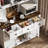 68" Kitchen Pantry With Microwave Shelf