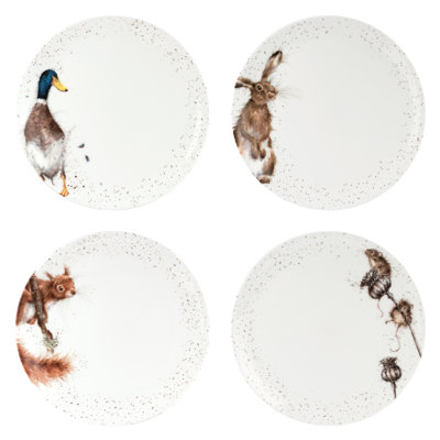 Ensemble de 4 assiettes à manger 10,5 po