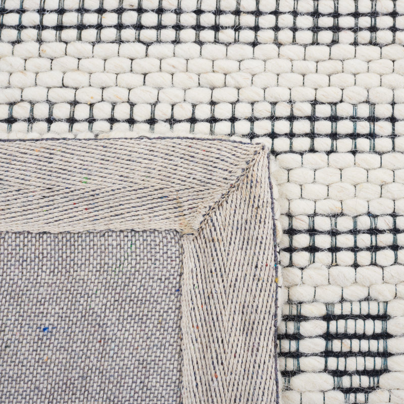 Tapis géométrique tissé à la main Marbella, Carré 6 pi