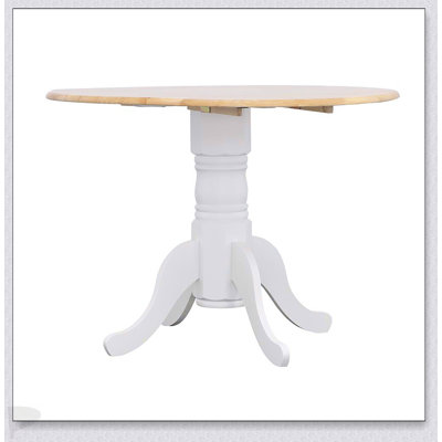 Table de salle à manger ronde avec abattant pour une utilisation compacte et polyvalente dans n'importe quelle maison