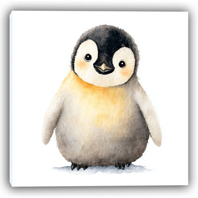 «Warm Glow Penguin Chick», art mural sur toile tendue