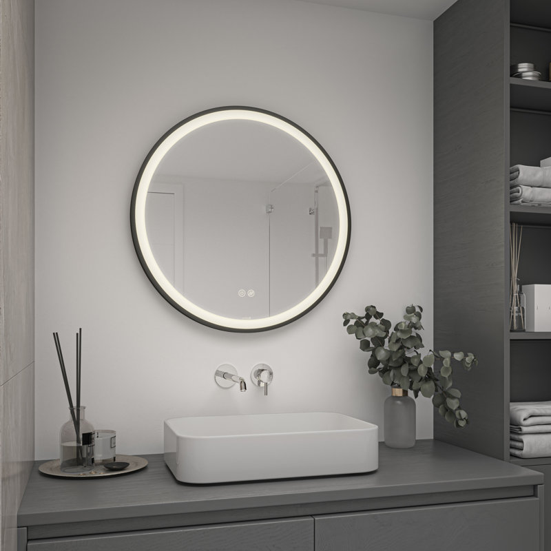  Miroir Manson, cadre noir
