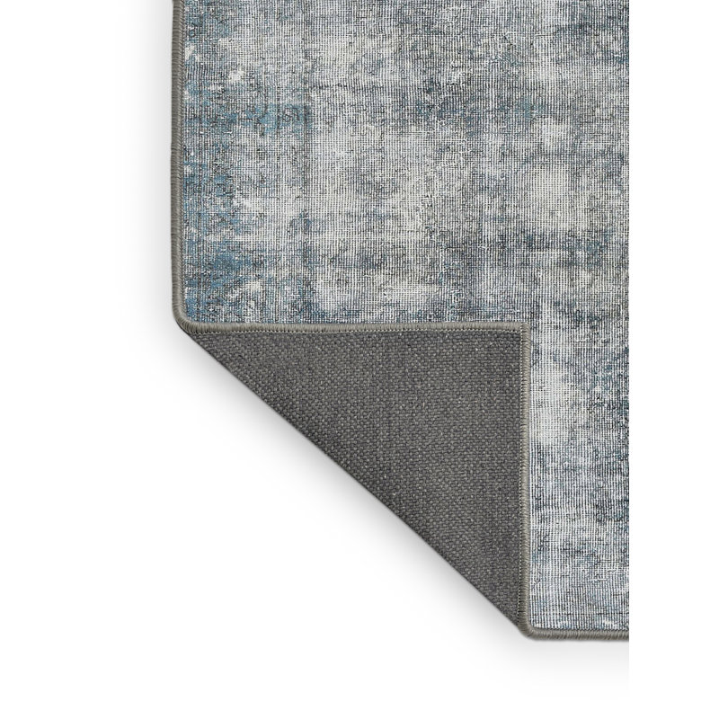 Tapis gris/vert traditionnel, Rectangle 4 pi x 6 pi