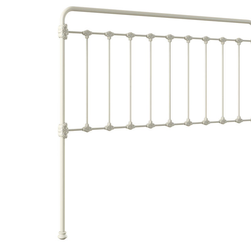 160 Picket Fence Bed | Complete Standard, Gloss Off-White, Queen
