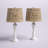 Arcola 26" Boho White Resin Table Lamp With Handwoven Shade-104561499