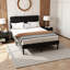 Velvet Upholstered Queen Bed Frame with Headboard – 14" Underbed Storage, Modern Platform Design, No Box Spring Needed-1509829502-1509829498