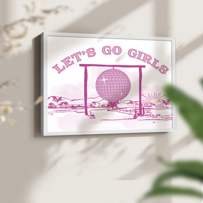 «Let Go Girls Disco», impression encadrée