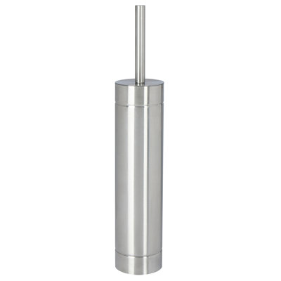 Bath Bliss Slender Toilet Brush With Weighted Base In Stainless Steel