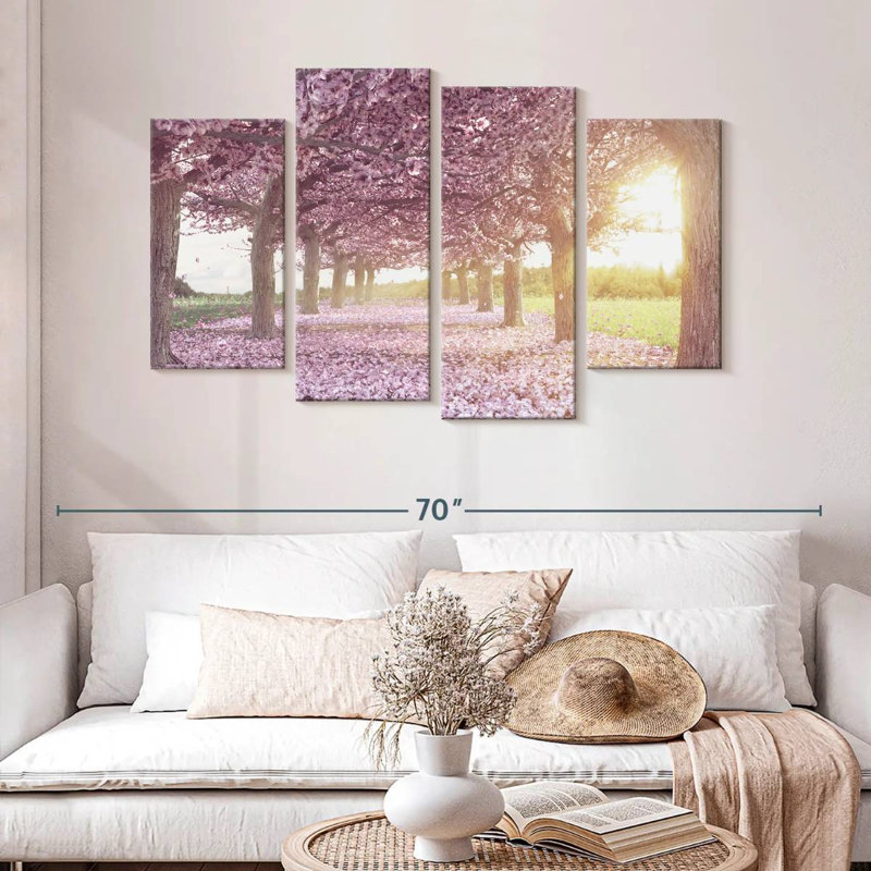Harnek Cherry Blossom Morning, H 32 po x l 52 po