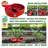Tomato Crater Gardening Tool - 12” Red Plastic for Healthier Tomatoes 1pk
