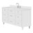 Ariel Monrow 67 Inch Single Oval Sink Bathroom Vanity With Pure White Quartz Countertop-105988589