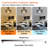 20 Inch Caged Ceiling Fans with Lights Remote Control Dark Walnut-176990174
