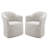 Upholstered Dining Chairs With Casters, Fully Assembled Round Barrel Armchair Set Of 2, Solid Wood Accent Vanity Chair For Dining Room Living Room-2035017918