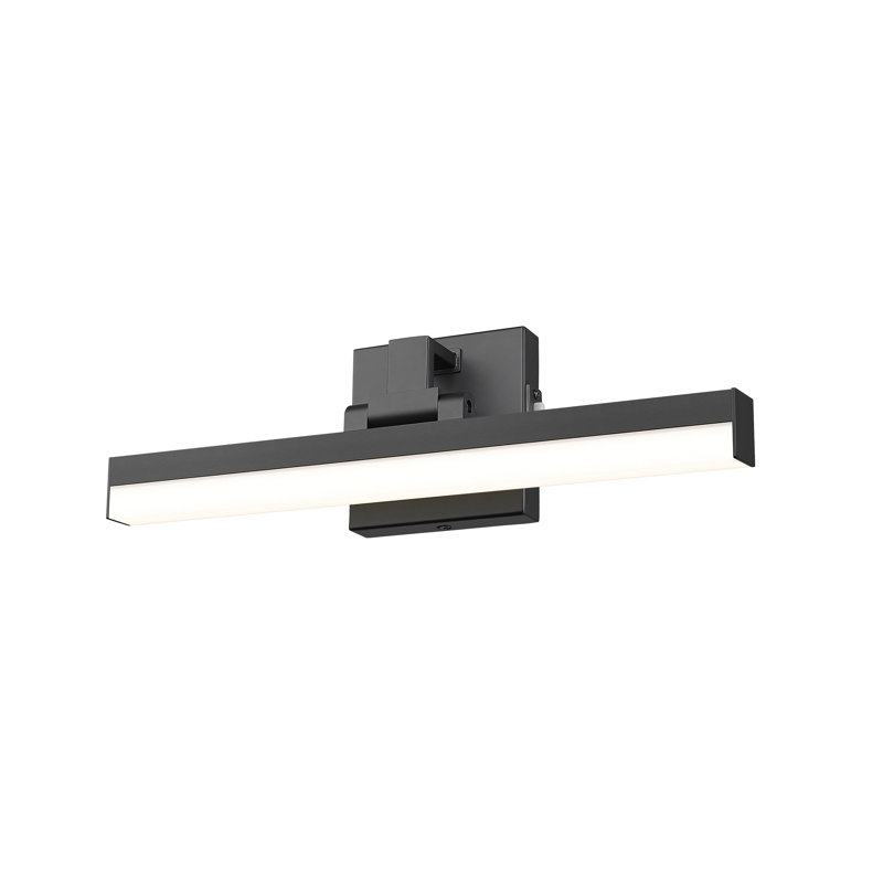 Brendyn Dimmable LED Bath Bar, Matte Black, 5"H x 18"W x 3"D, 20 W