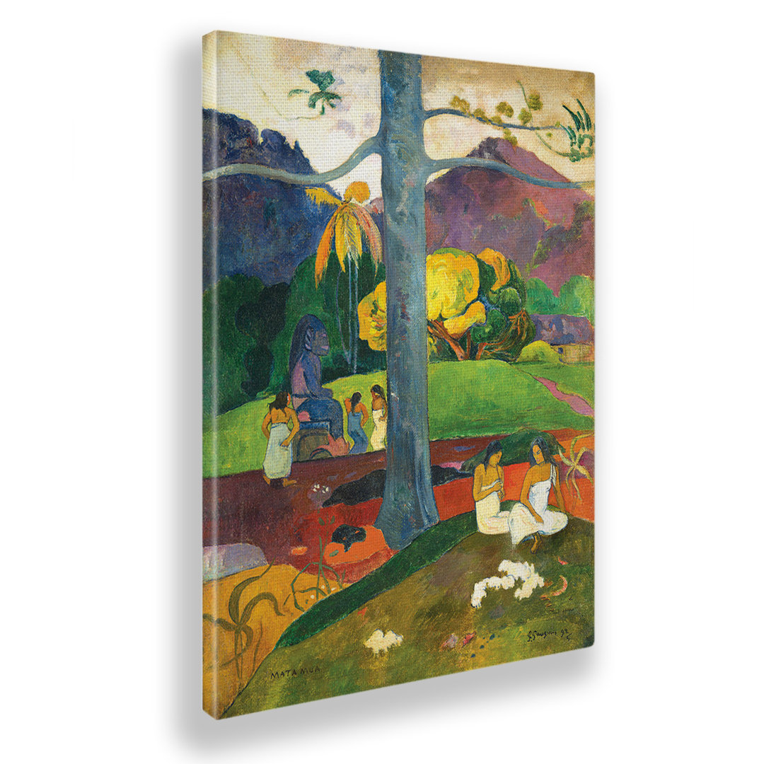 Wandbild In den alten Tagen von Paul Gauguin