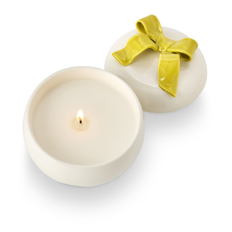 Oleander Oak Bow Ceramic, Yellow