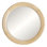 Marcel Round Solid Wood Beveled Mirror