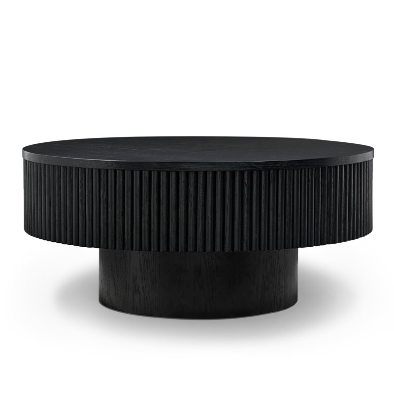 Vivid Wooden Round Chaunce, Black